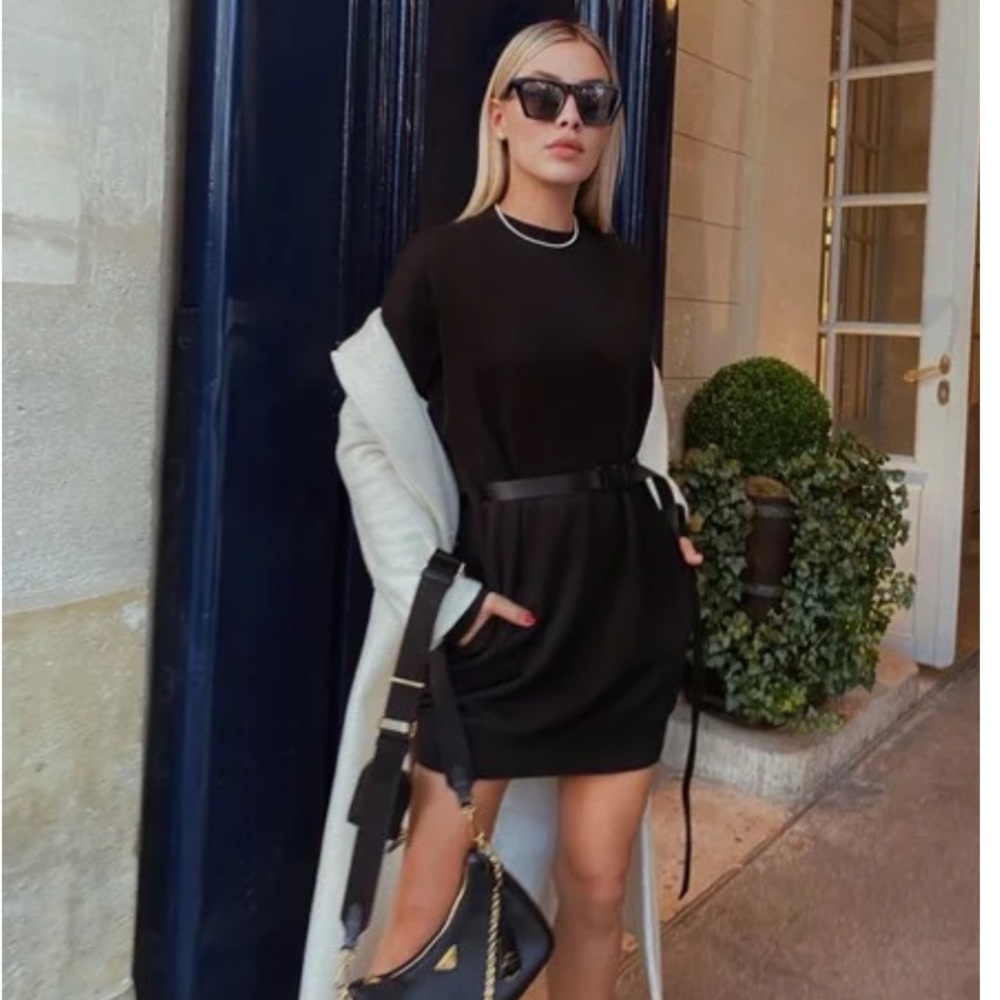 Cityscape Sweatshirt Dress